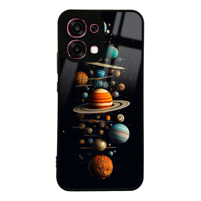 Oppo A6 Pro Kılıf Kamera Korumalı Desenli Zore Lusi Kapak Gezegen