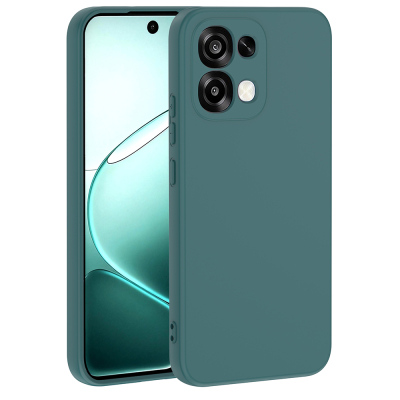 Oppo A6 Pro Kılıf Zore Mara Lansman Kapak Koyu Yeşil