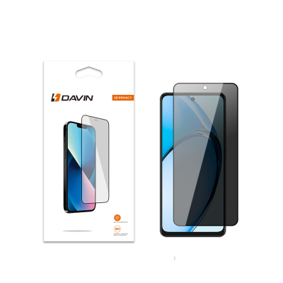 Oppo A60 Davin 5D Privacy Glass Screen Protector Black