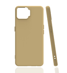 Oppo A73 Case Zore Biye Silicon Gold