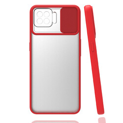 Oppo A73 Case Zore Lensi Cover Red