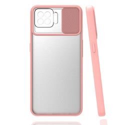 Oppo A73 Case Zore Lensi Cover Light Pink