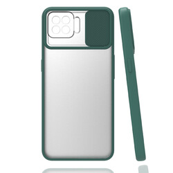 Oppo A73 Case Zore Lensi Cover Dark Green