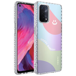 Oppo A74 4G Case Airbag Edge Colorful Patterned Silicone Zore Elegans Cover NO7