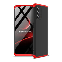 Oppo A74 4G Case Zore Ays Cover Black-Red
