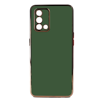 Oppo A74 4G Case Zore Bark Cover Dark Green