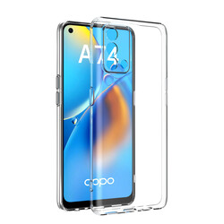 Oppo A74 4G Case Zore Kamera Korumalı Süper Silikon Cover Colorless