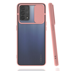 Oppo A74 4G Case Zore Lensi Cover Light Pink