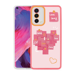 Oppo A74 4G Case Zore M-Fit Patterned Cover Love Story No2