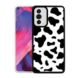 Oppo A74 4G Case Zore M-Fit Patterned Cover Cow No1