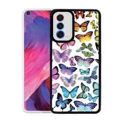 Oppo A74 4G Case Zore M-Fit Patterned Cover Butterfly No3