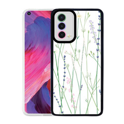 Oppo A74 4G Case Zore M-Fit Patterned Cover Flower No4