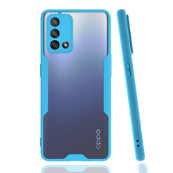 Oppo A74 4G Case Zore Parfe Cover Blue