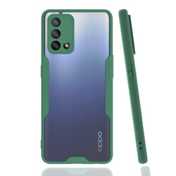Oppo A74 4G Case Zore Parfe Cover Dark Green
