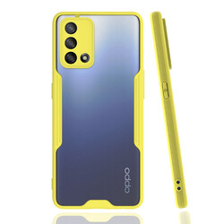 Oppo A74 4G Case Zore Parfe Cover Yellow