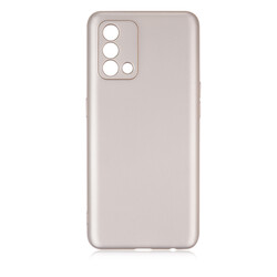 Oppo A74 4G Case Zore Premier Silicon Cover Gold