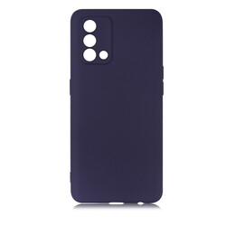 Oppo A74 4G Case Zore Premier Silicon Cover Navy blue