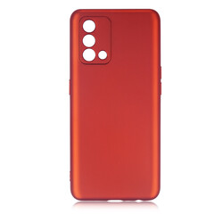 Oppo A74 4G Kılıf Zore Premier Silikon Kapak Kırmızı