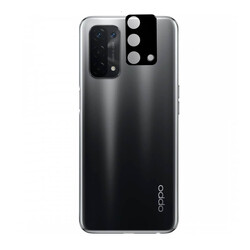 Oppo A74 4G Zore 3D Kamera Camı Siyah