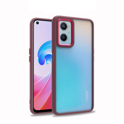 Oppo A76 Case Zore Flora Cover Red