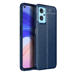 Oppo A76 Case Zore Niss Silicon Cover Navy blue