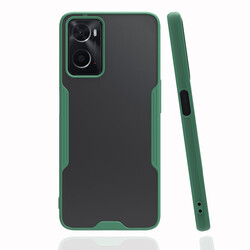 Oppo A76 Case Zore Parfe Cover Dark Green