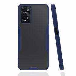 Oppo A76 Case Zore Parfe Cover Navy blue