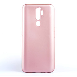 Oppo A9 2020 Case Zore Premier Silicon Cover Rose Gold