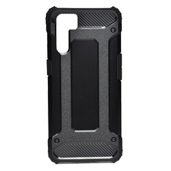 Oppo A91 Case Zore Crash Silicon Cover Black