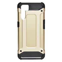 Oppo A91 Case Zore Crash Silicon Cover Gold