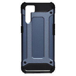 Oppo A91 Case Zore Crash Silicon Cover Blue