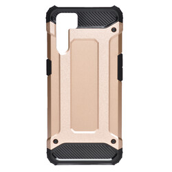 Oppo A91 Case Zore Crash Silicon Cover Rose Gold