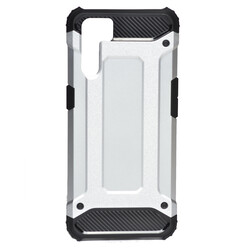 Oppo A91 Case Zore Crash Silicon Cover Grey