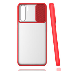 Oppo A91 Case Zore Lensi Cover Red