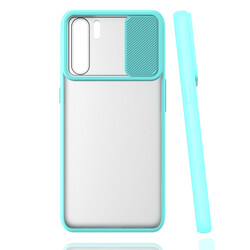 Oppo A91 Case Zore Lensi Cover Turquoise