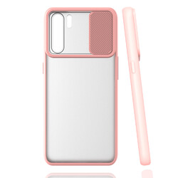 Oppo A91 Case Zore Lensi Cover Light Pink