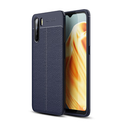 Oppo A91 Case Zore Niss Silicon Cover Navy blue