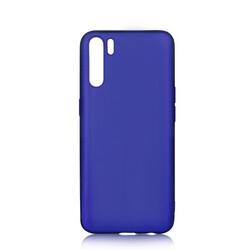 Oppo A91 Case Zore Premier Silicon Cover Saks Blue