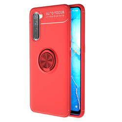 Oppo A91 Case Zore Ravel Silicon Cover Red