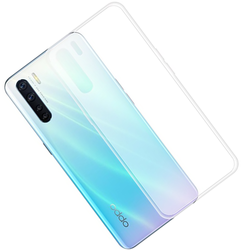 Oppo A91 Case Zore Süper Silikon Cover Colorless