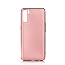 Oppo Reno 3 Kılıf Zore Premier Silikon Kapak Rose Gold