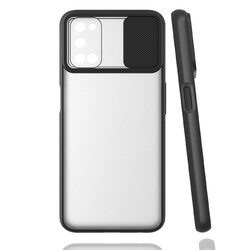 Oppo A92 Case Zore Lensi Cover Black
