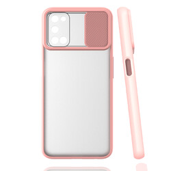 Oppo A92 Case Zore Lensi Cover Light Pink