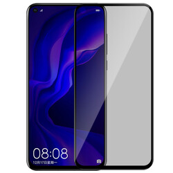 Oppo A92 Zore New 5D Privacy Tempered Screen Protector Black