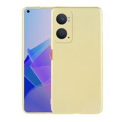 Oppo A96 4G Case Zore Premier Silicon Cover Gold