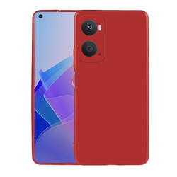 Oppo A96 4G Case Zore Premier Silicon Cover Red