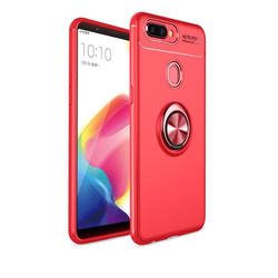 Oppo AX7 Case Zore Ravel Silicon Cover Red
