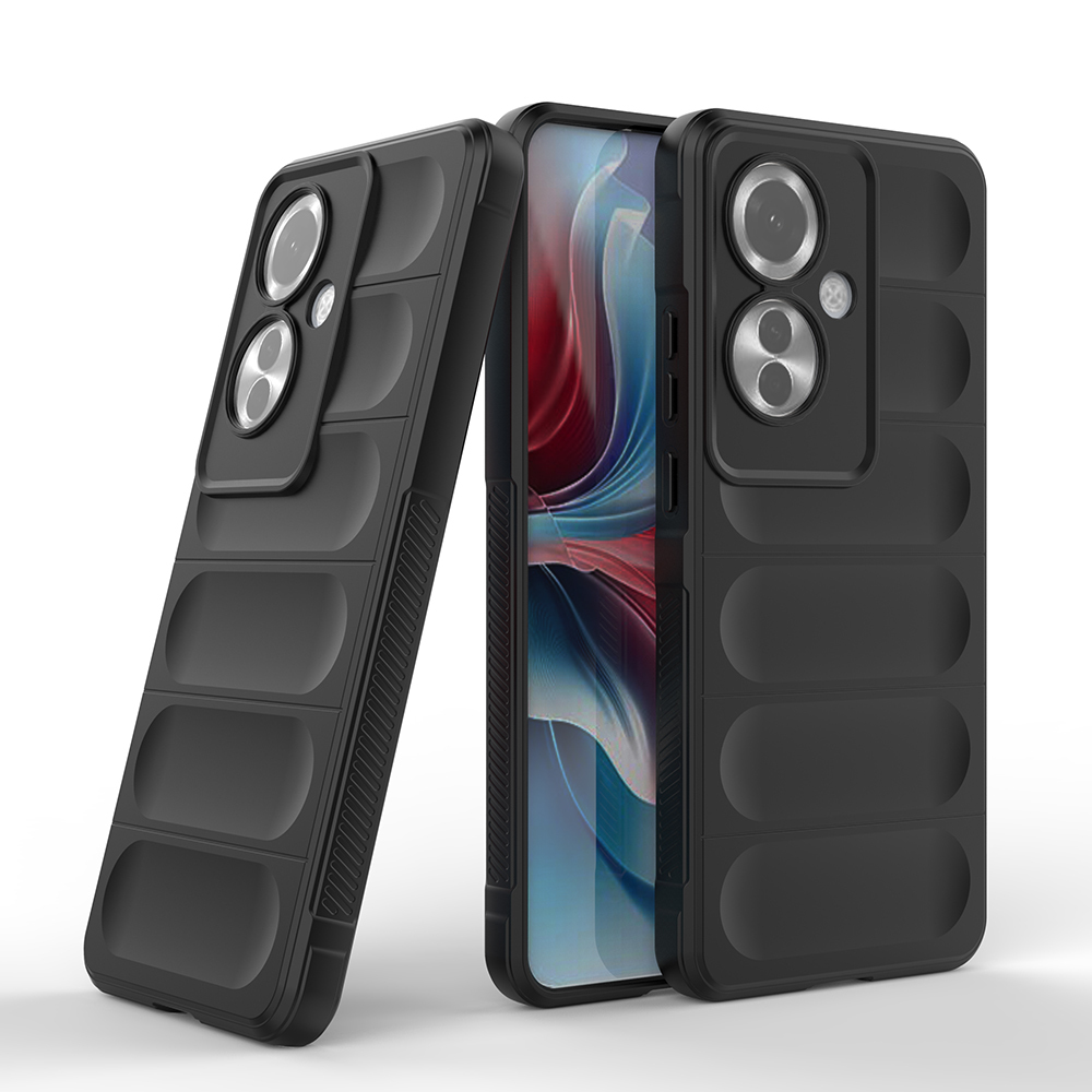 Oppo Reno 11F 5G Kılıf Esnek TPU Oyuklu Arka Yüzey Tasarımlı Zore Etnik Silikon Kapak - 11