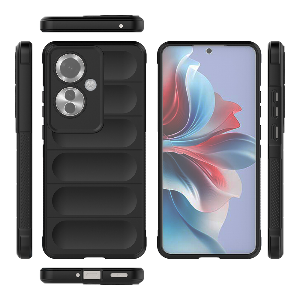 Oppo Reno 11F 5G Kılıf Esnek TPU Oyuklu Arka Yüzey Tasarımlı Zore Etnik Silikon Kapak - 21