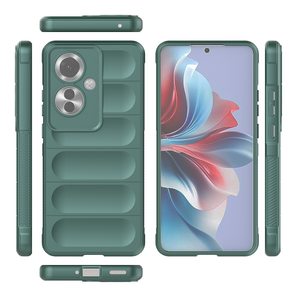 Oppo Reno 11F 5G Kılıf Esnek TPU Oyuklu Arka Yüzey Tasarımlı Zore Etnik Silikon Kapak - 22